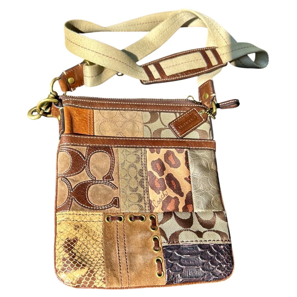 Coach Patchwork Messenger CrossBody‎ Shoulder 40915 Discontinued Y2K purse bag